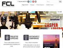 Tablet Screenshot of fcl.com.br